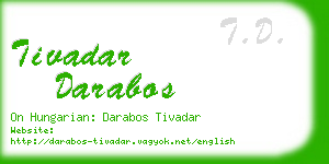 tivadar darabos business card